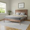 Flash Furniture LT Brown Queen Wooden Platform Bed with Headboard MG-09004QB-Q-OAK-GG